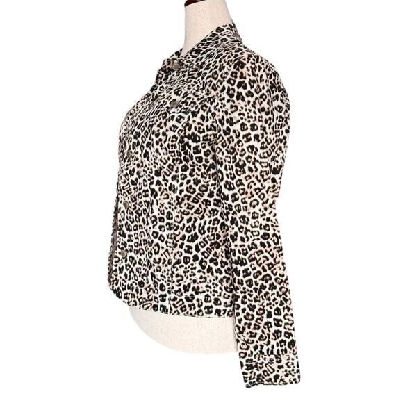 Charter Club Leopard Print Jacket, Women's Size L - Picture 4 of 7